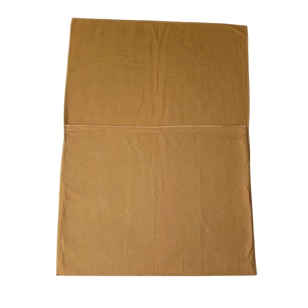 Louis Vuitton Tan Flannel Dust Bag LV Logo 17.5x14 Medium to Large Storage